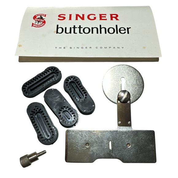 Vintage 1960 Singer Buttonholer Sewing Machine Attachment No. 489500 or 489510 - Picture 5 of 10